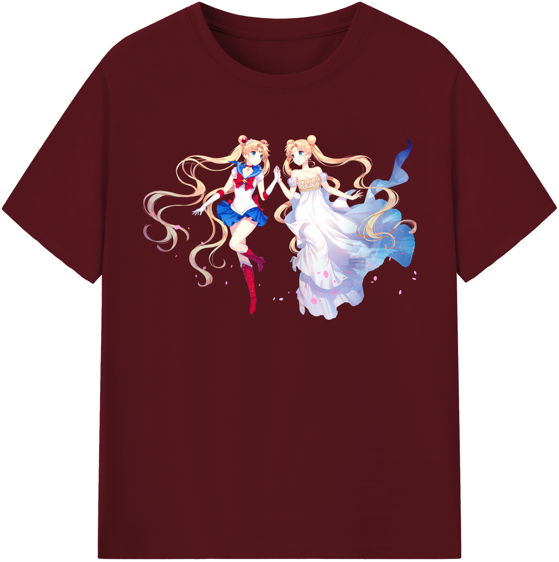 （画像用） 美少女戦士セーラームーン 月野 うさぎ つきの うさぎ Sailor Moon Tsukino Usagi 綿100％半袖Tシャツ（フロントプリント）